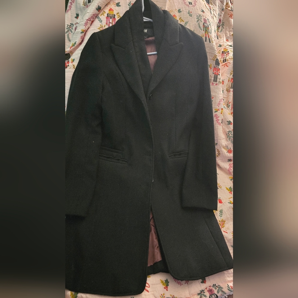 H&M Classic Black Trench Coat